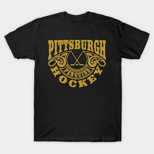 Vintage Retro Pittsburgh Penguins Hockey T-Shirt